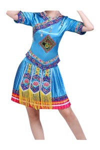 Design Miao costumes, custom-made Miao and Yi clothes, Yi female minority performance costumes, Tujia dance costumes, ethnic style SKDO019 detail view-7